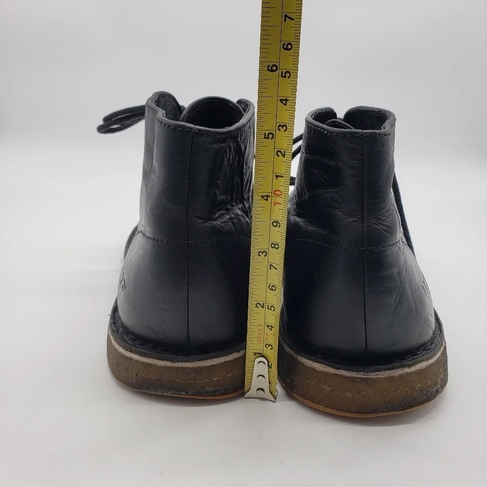UGG Men US 9.5 EU 42.5 3275 black Leighton chukka desert boots leather lace up